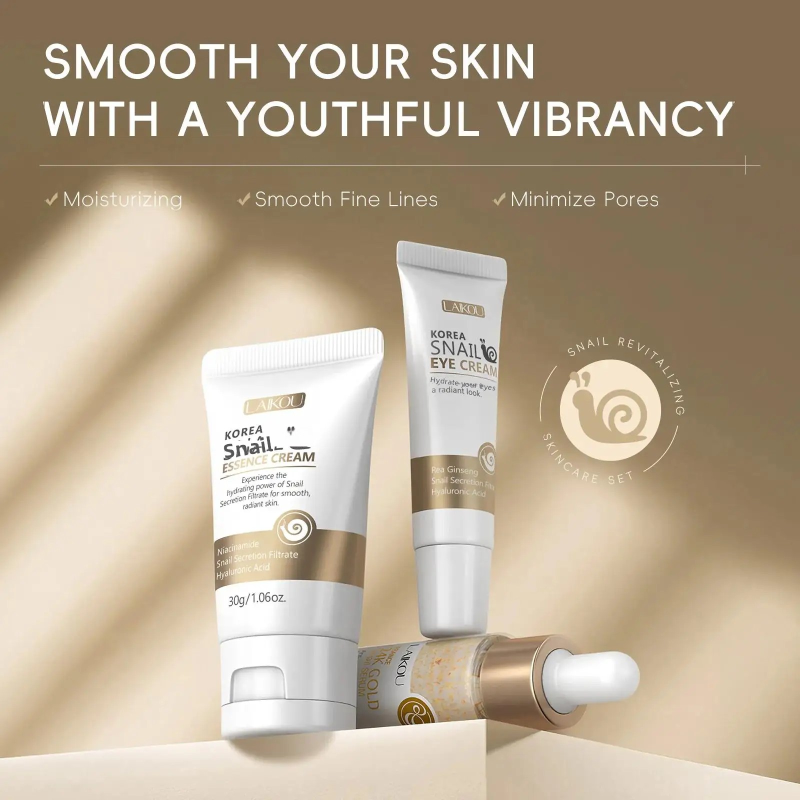 24K Gold Snail Repair Serum Ey - огляд і ціна Luxury Skincare Serum